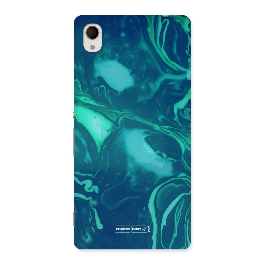 Jazzy Green Marble Texture Back Case for Sony Xperia M4