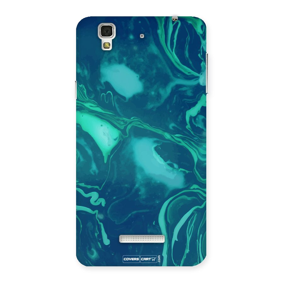 Jazzy Green Marble Texture Back Case for YU Yureka Plus