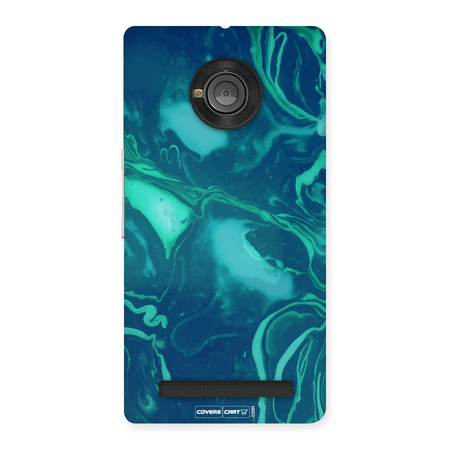 Jazzy Green Marble Texture Back Case for Yu Yuphoria