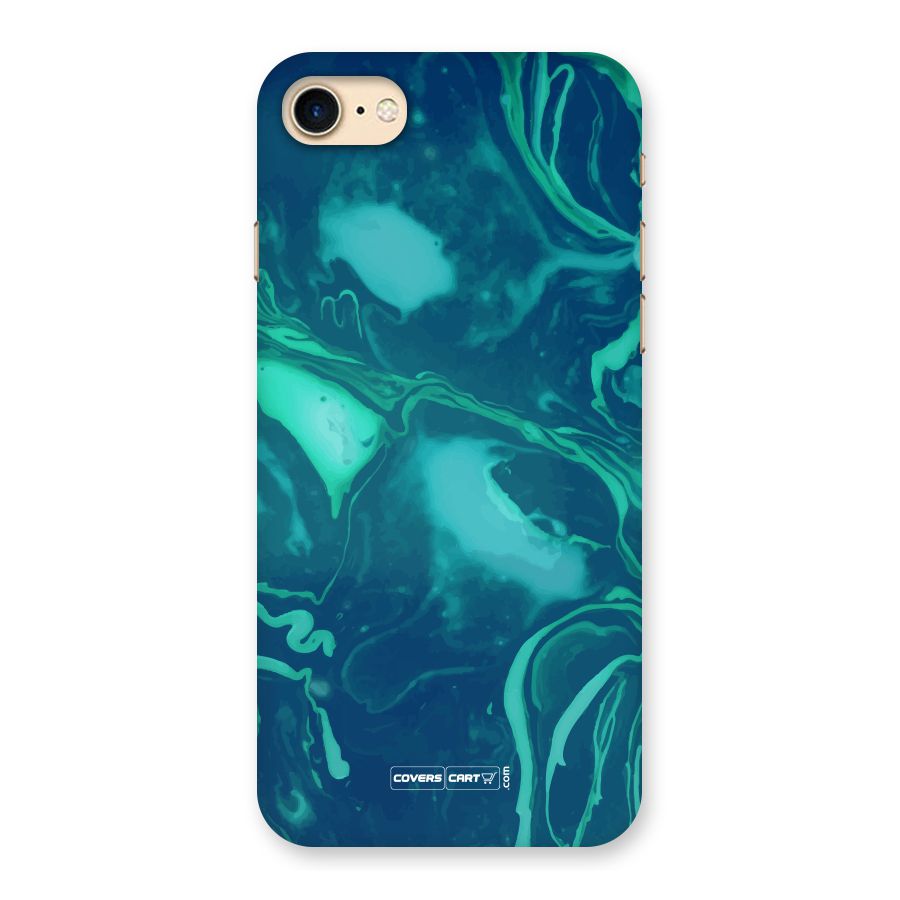 Jazzy Green Marble Texture Back Case for iPhone 7