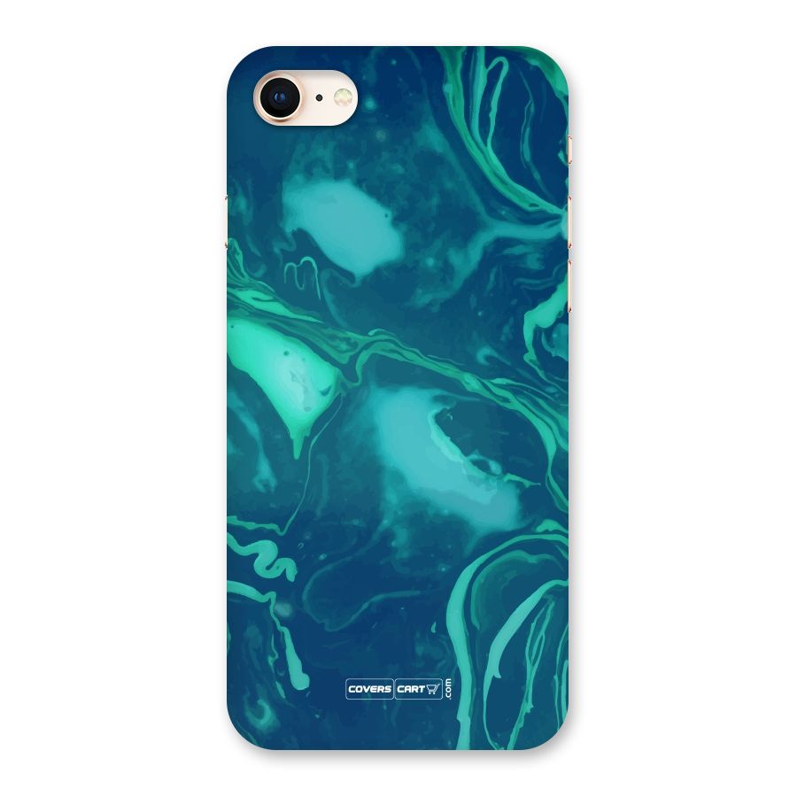 Jazzy Green Marble Texture Back Case for iPhone 8
