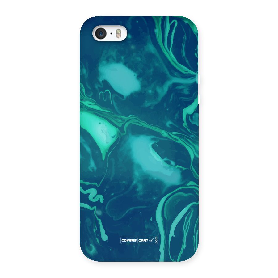 Jazzy Green Marble Texture Back Case for iPhone SE