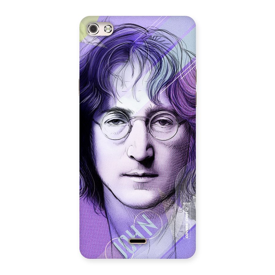 John Lennon Artwork Back Case for Micromax Canvas Silver 5