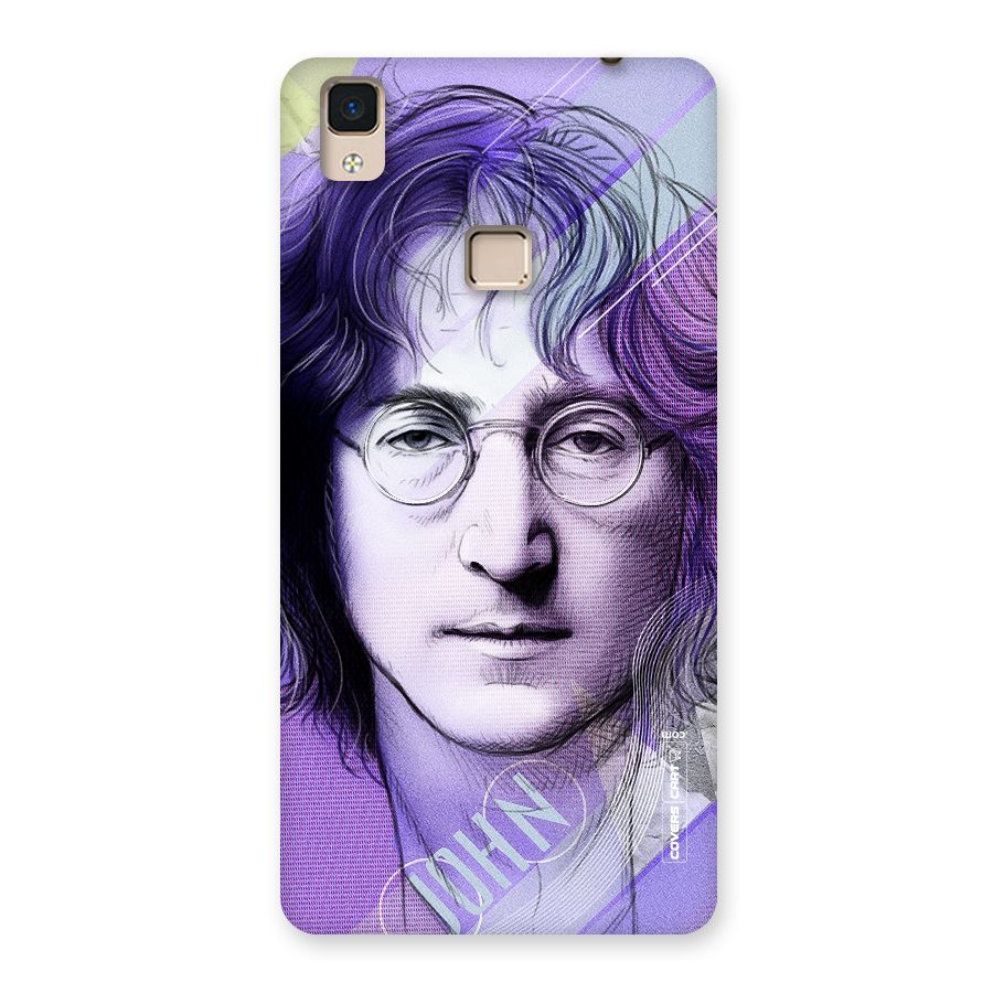 John Lennon Artwork Back Case for V3 Max