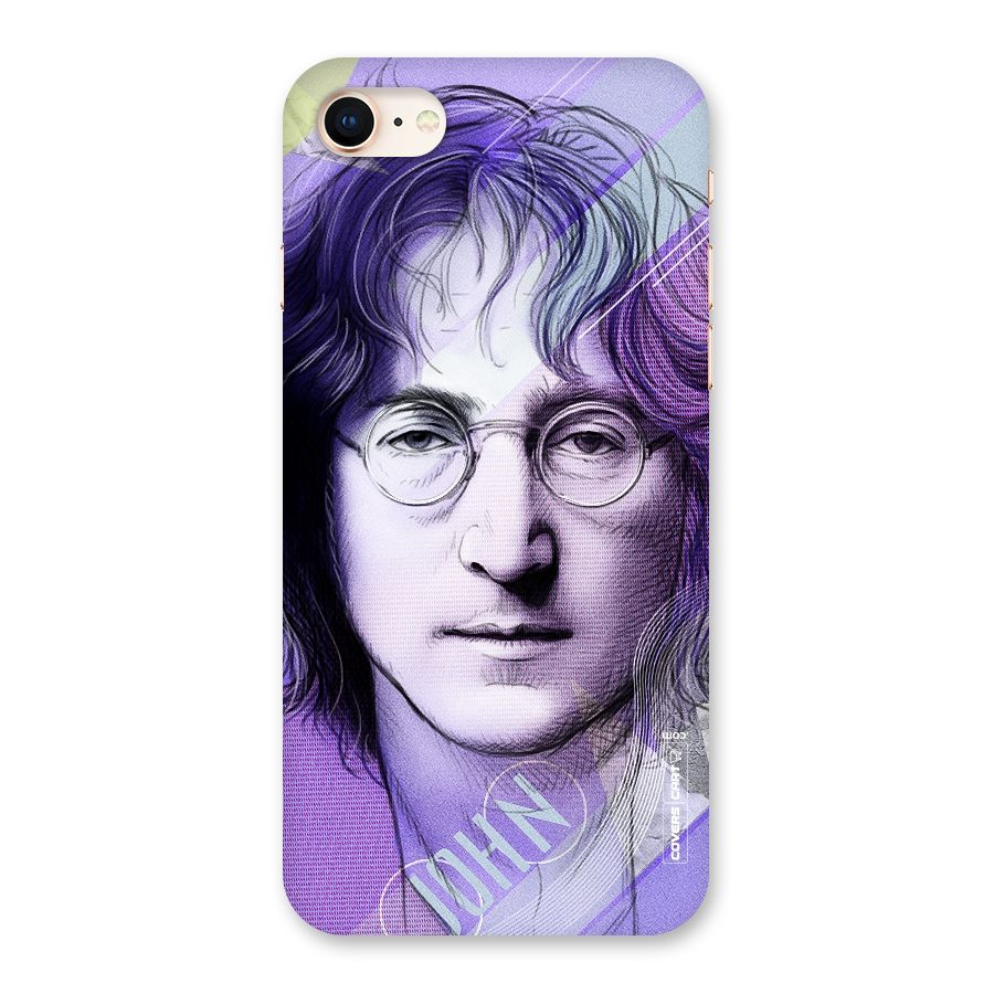 John Lennon Artwork Back Case for iPhone 8