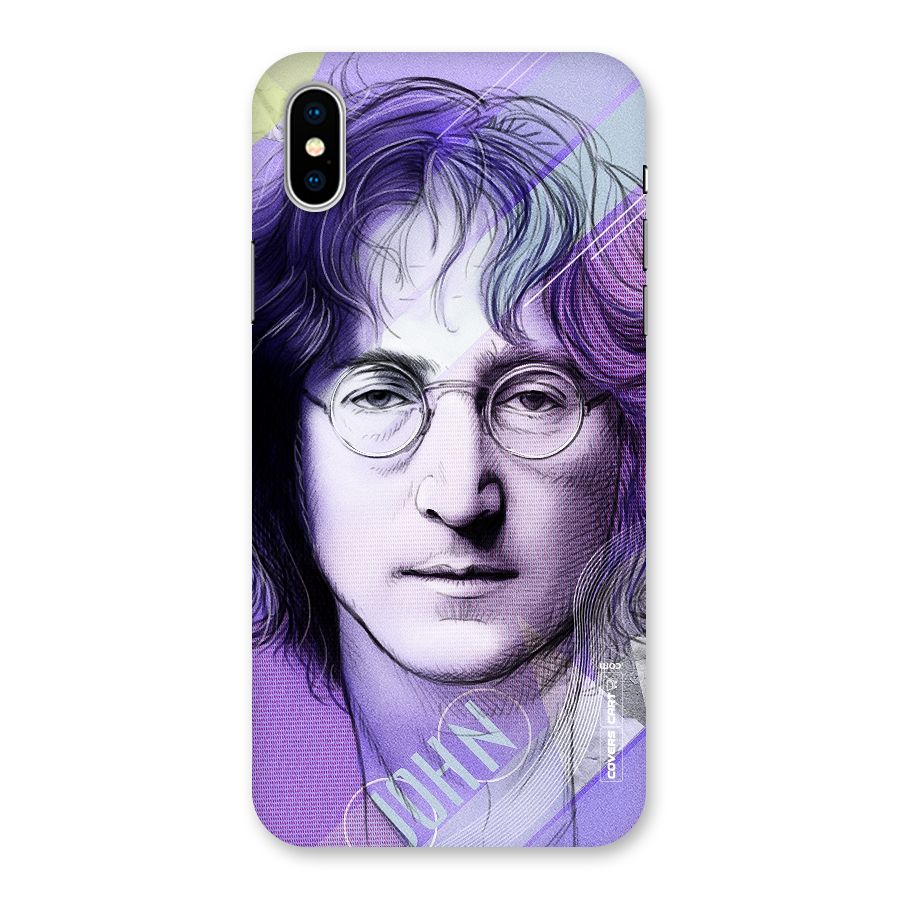 John Lennon Artwork Back Case for iPhone X