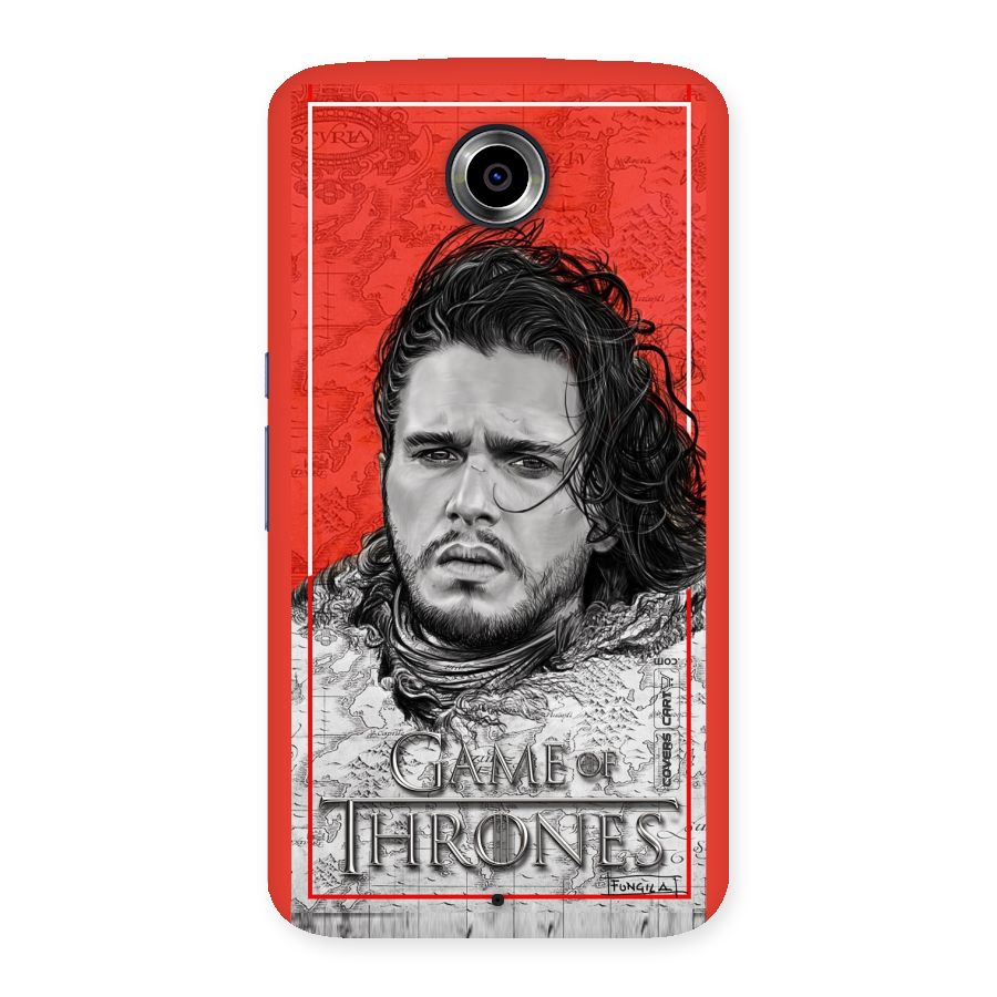 Jon Snow Nights Watch Back Case for Nexsus 6