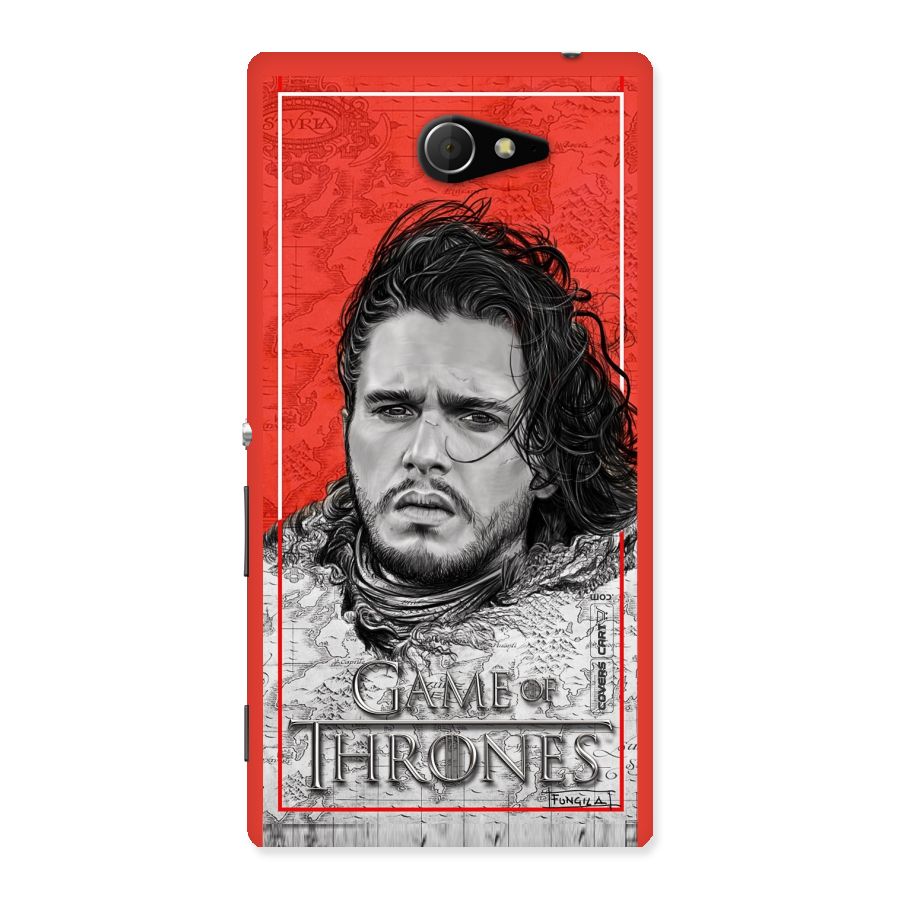 Jon Snow Nights Watch Back Case for Sony Xperia M2