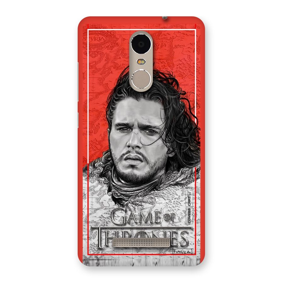 Jon Snow Nights Watch Back Case for Xiaomi Redmi Note 3
