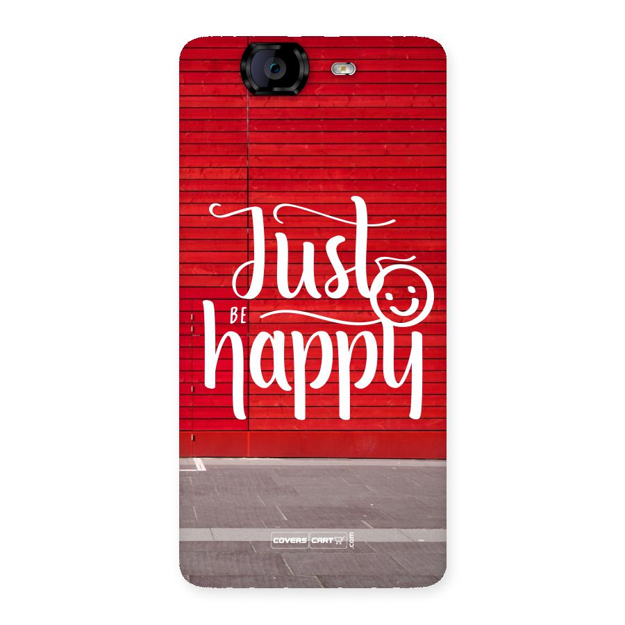 Just Be Happy Back Case for Canvas Knight A350
