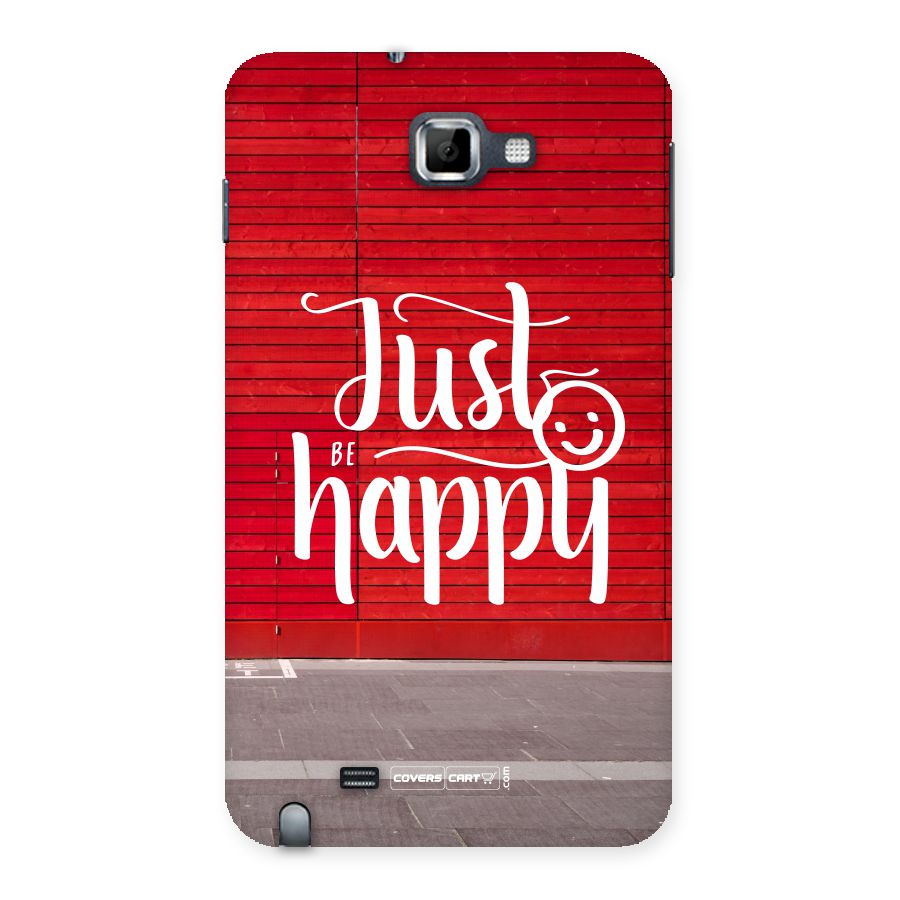 Just Be Happy Back Case for Galaxy Note