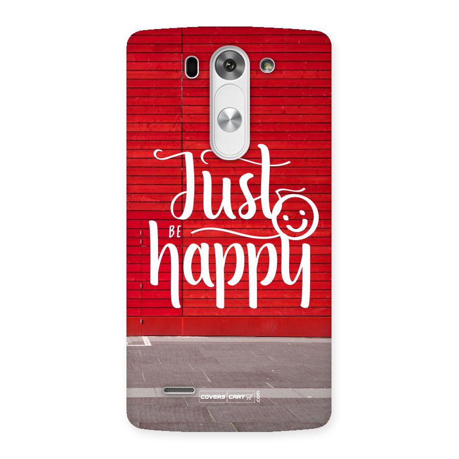 Just Be Happy Back Case for LG G3 Mini