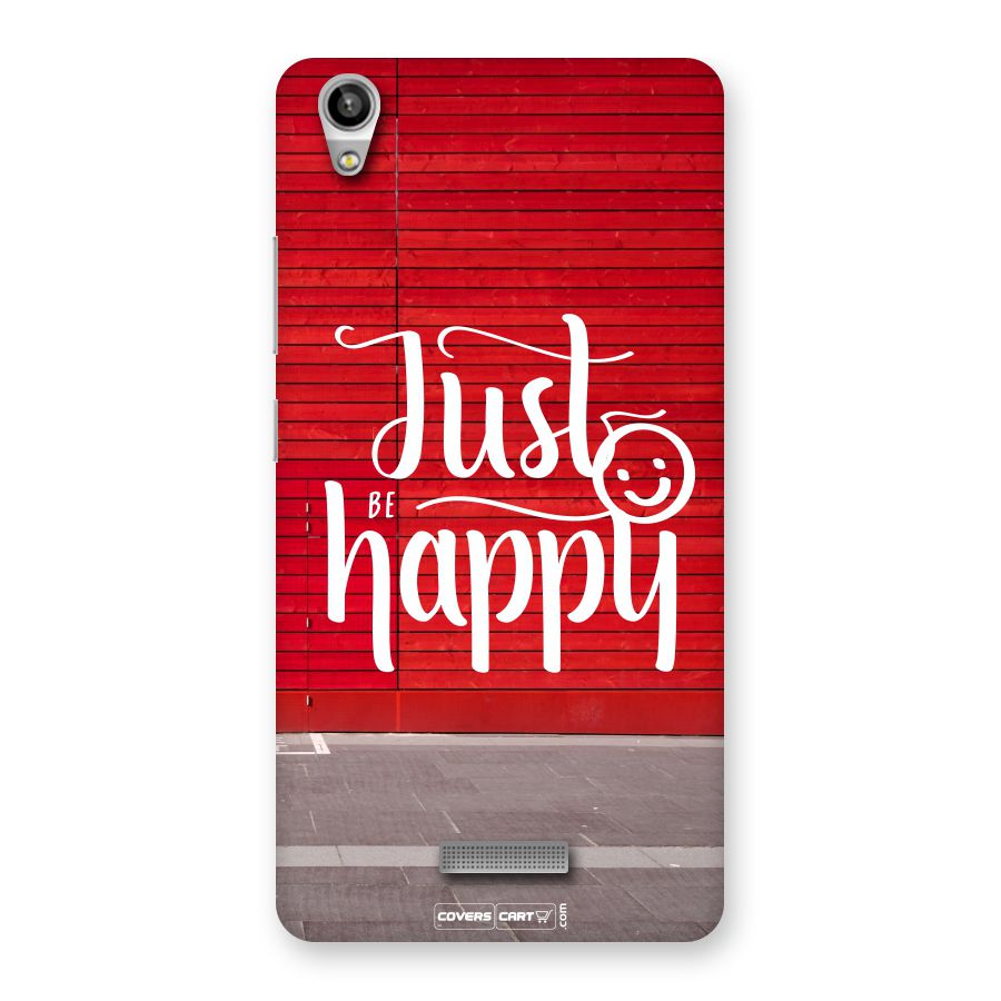 Just Be Happy Back Case for Lava-Pixel-V1