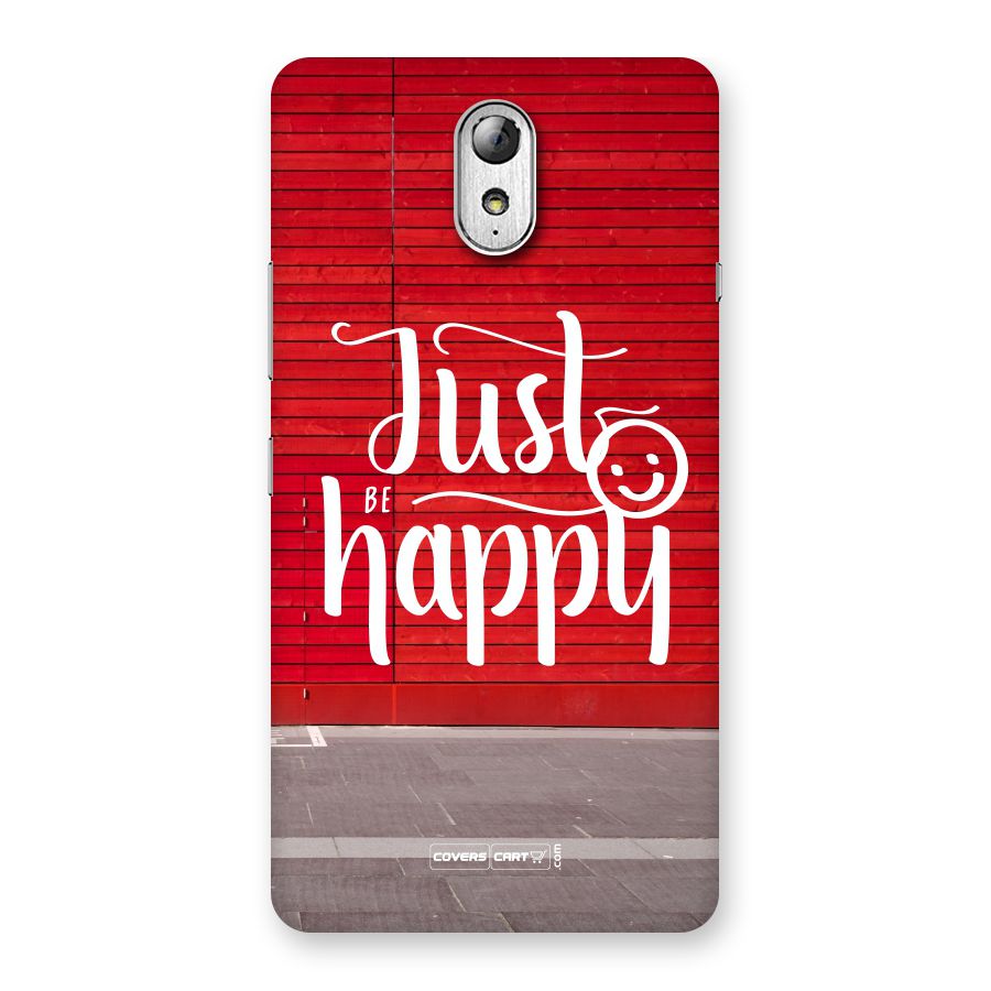 Just Be Happy Back Case for Lenovo Vibe P1M