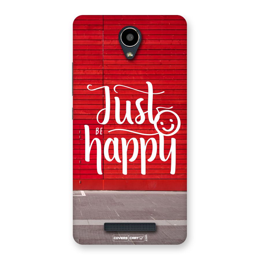 Just Be Happy Back Case for Redmi Note 2