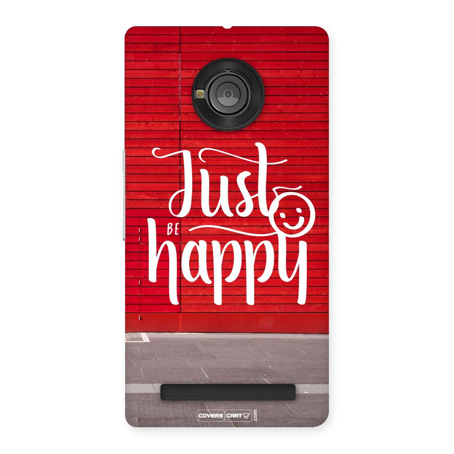 Just Be Happy Back Case for Yu Yunique