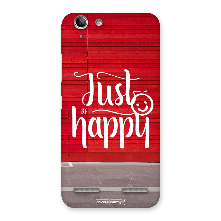 Just Be Happy Back Case for Vibe K5 Plus
