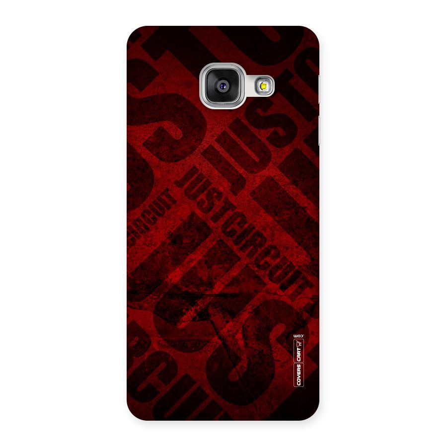 Just Circuit Back Case for Galaxy A3 2016
