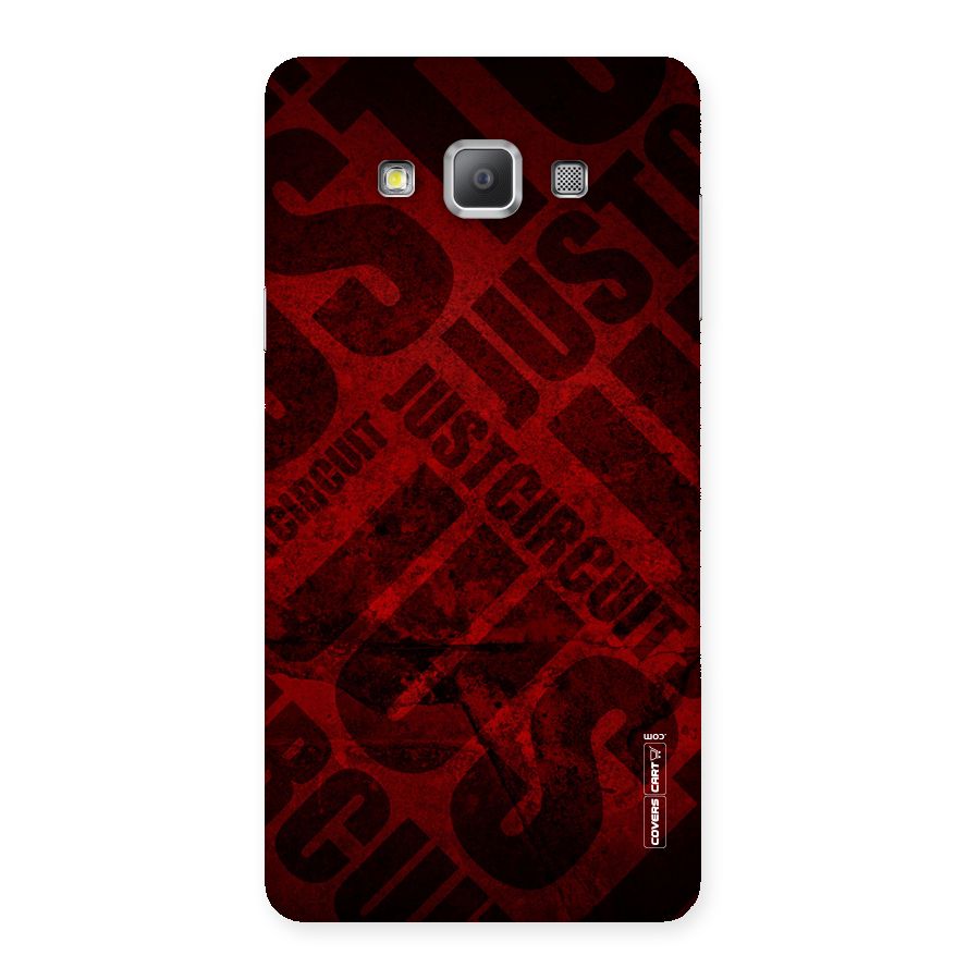 Just Circuit Back Case for Galaxy A7