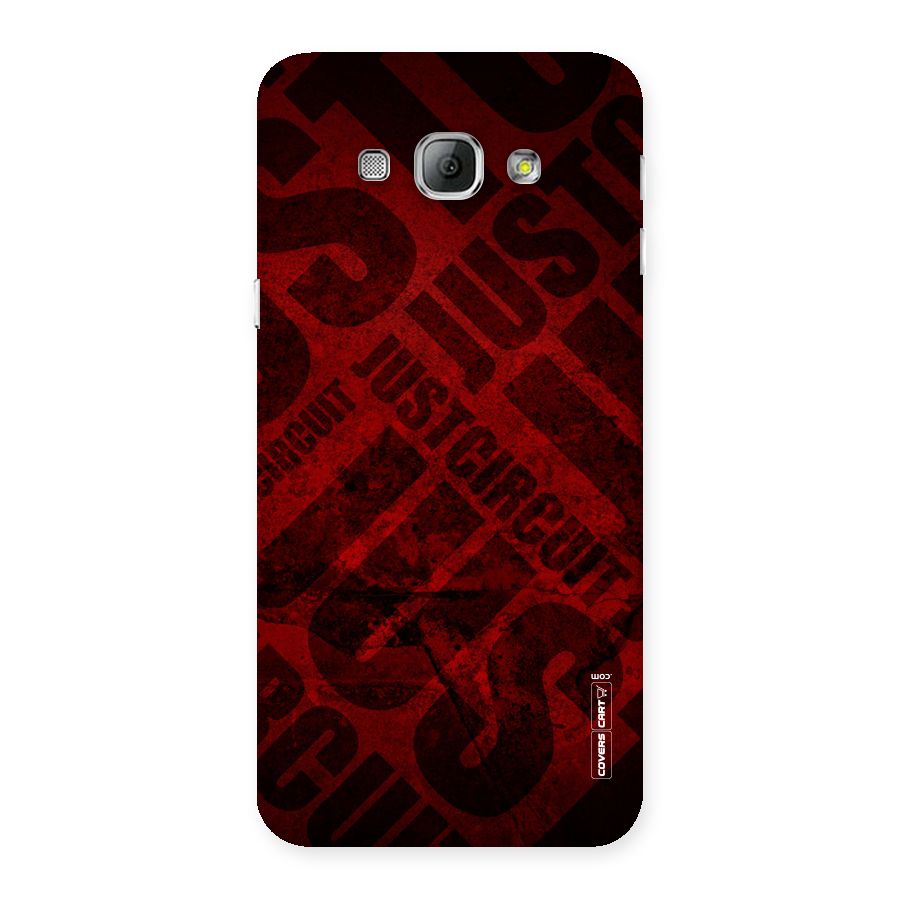 Just Circuit Back Case for Galaxy A8