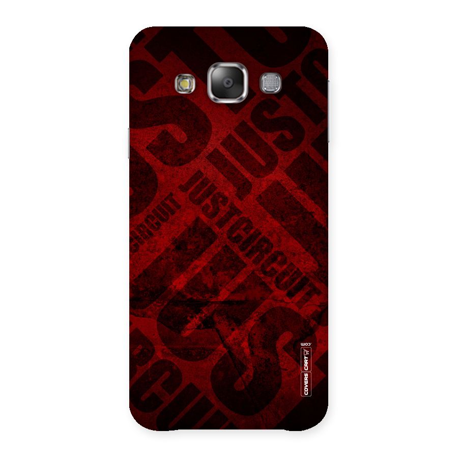 Just Circuit Back Case for Galaxy E7