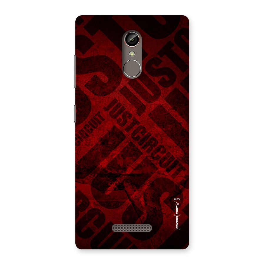 Just Circuit Back Case for Gionee S6s