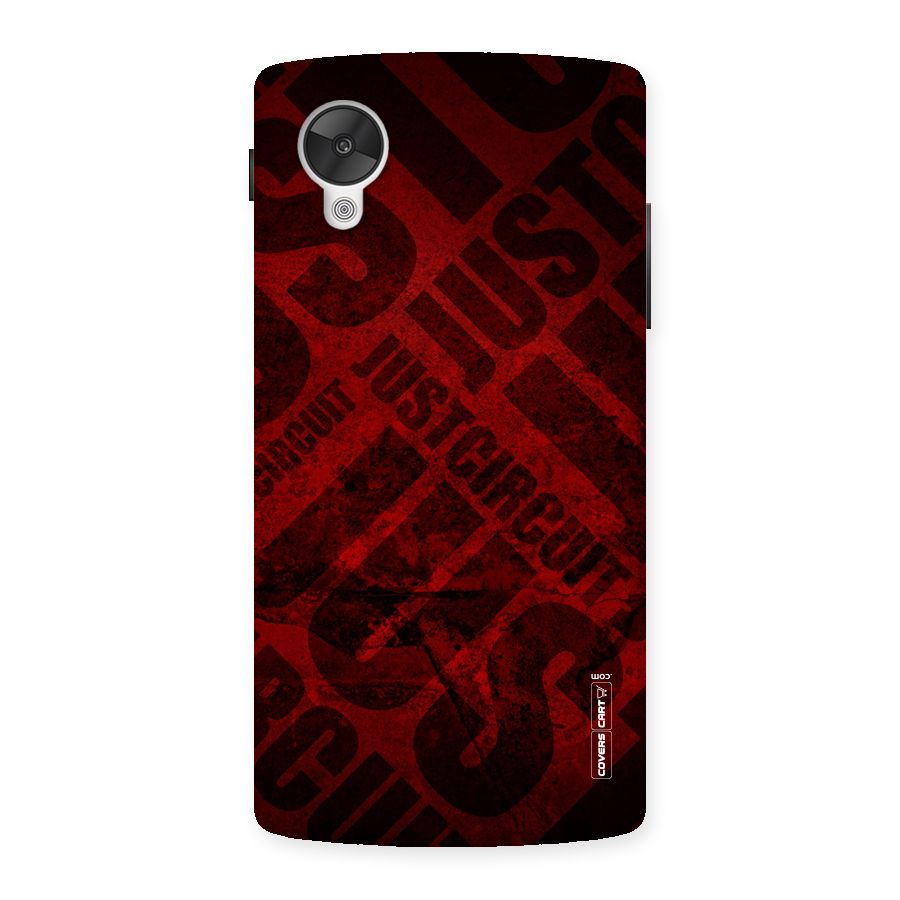 Just Circuit Back Case for Google Nexsus 5