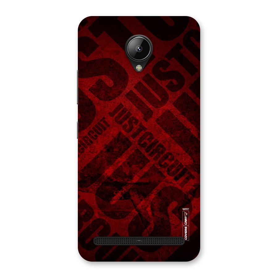 Just Circuit Back Case for Lenovo C2