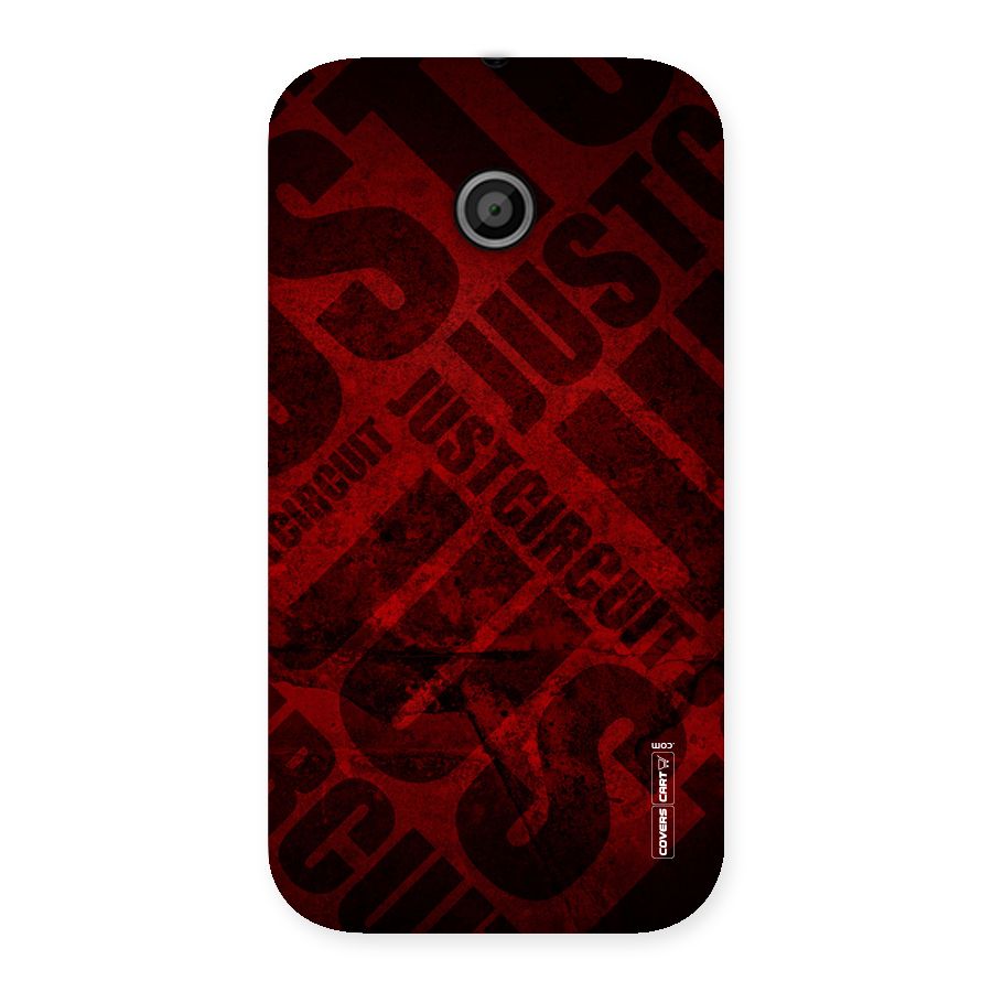 Just Circuit Back Case for Moto E