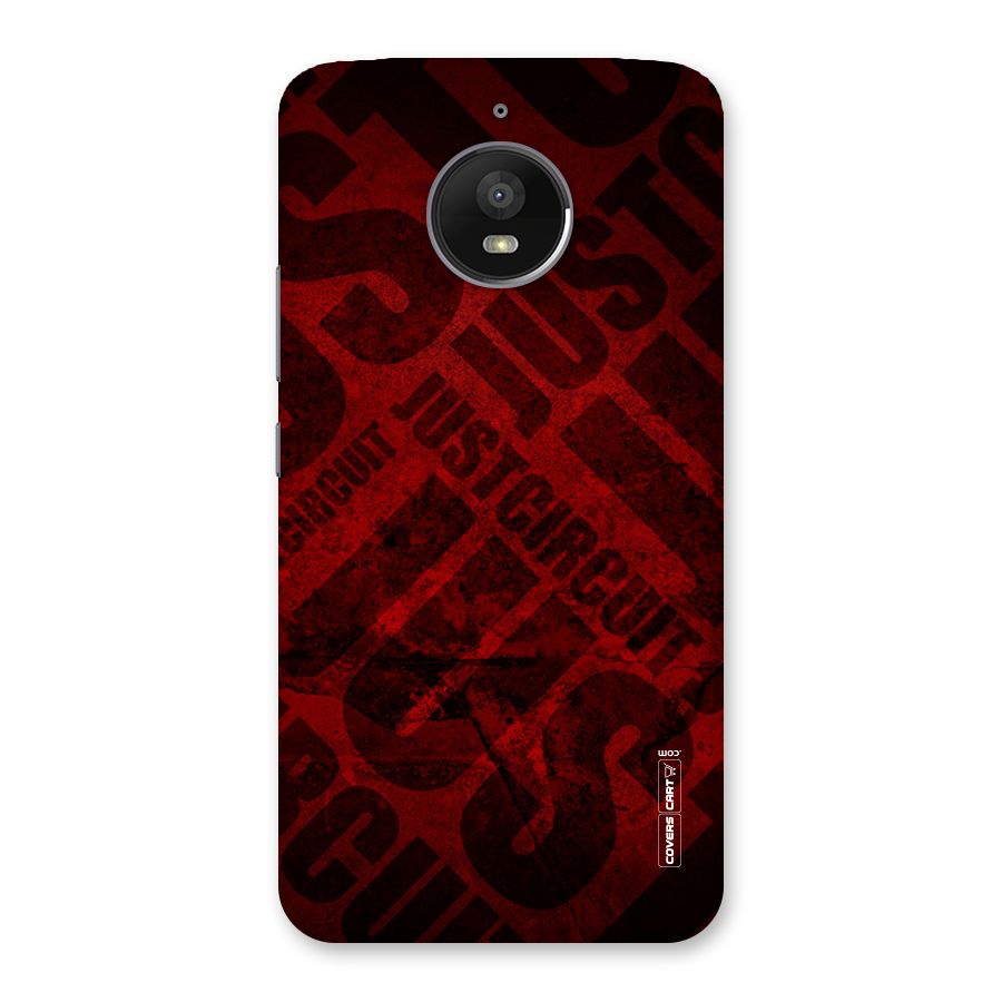 Just Circuit Back Case for Moto E4 Plus