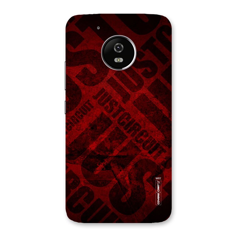 Just Circuit Back Case for Moto G5