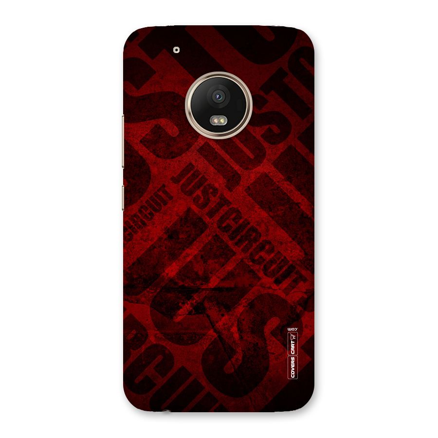 Just Circuit Back Case for Moto G5 Plus