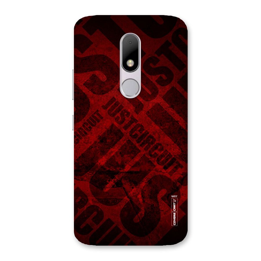 Just Circuit Back Case for Moto M