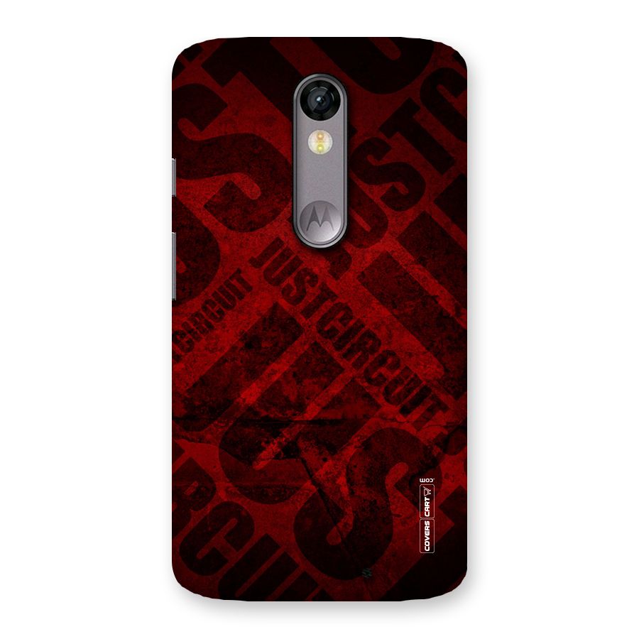 Just Circuit Back Case for Moto X Force