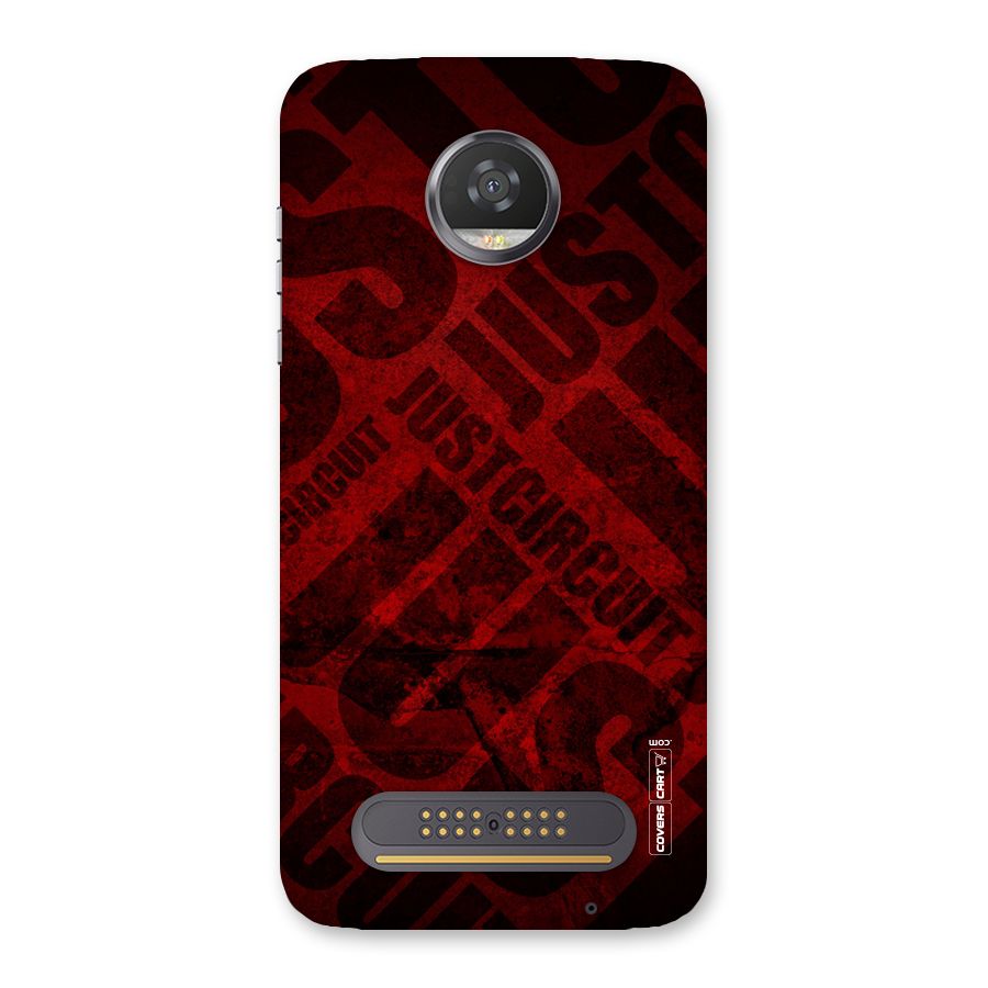Just Circuit Back Case for Moto Z2 Play