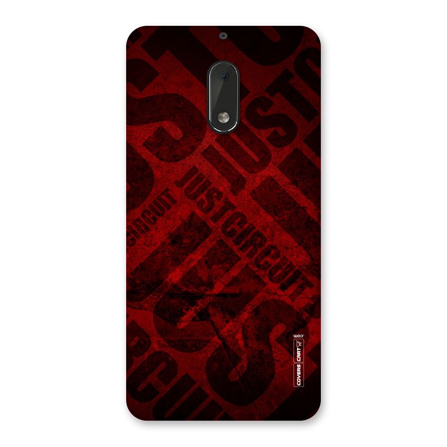 Just Circuit Back Case for Nokia 6
