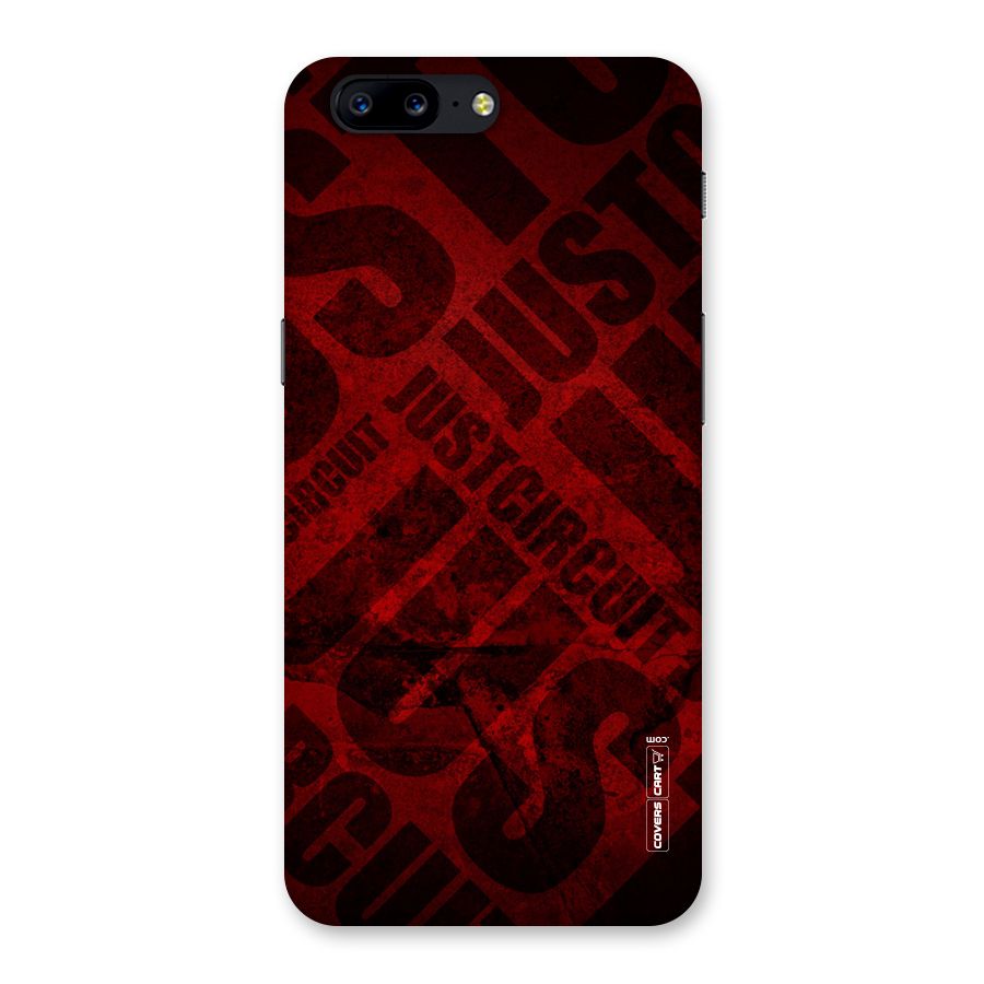 Just Circuit Back Case for OnePlus 5