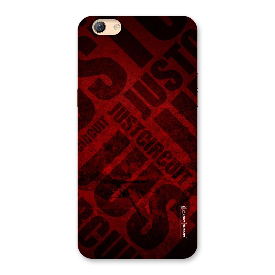 Just Circuit Back Case for Oppo F3 Plus