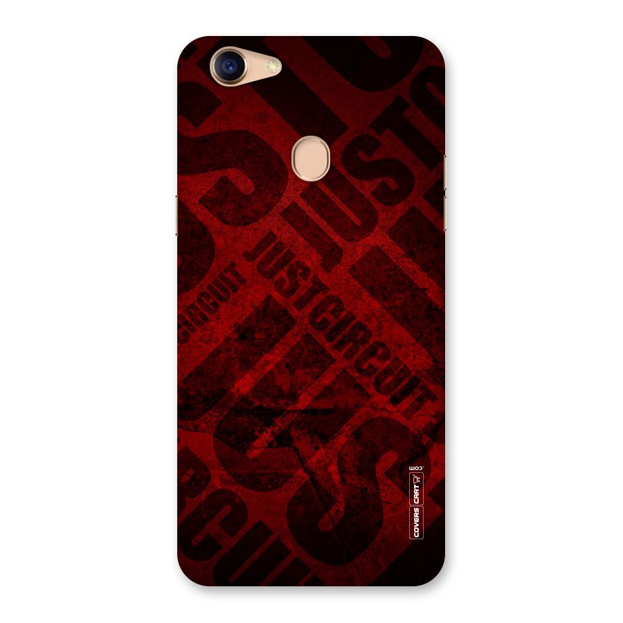 Just Circuit Back Case for Oppo F5