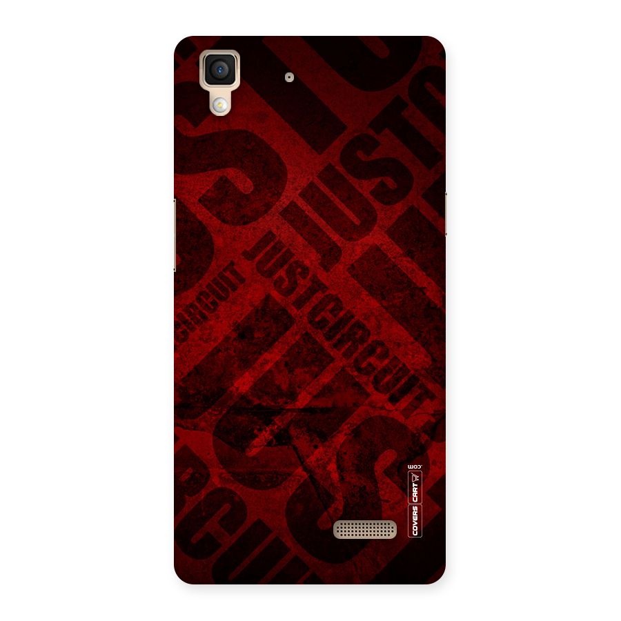 Just Circuit Back Case for Oppo R7