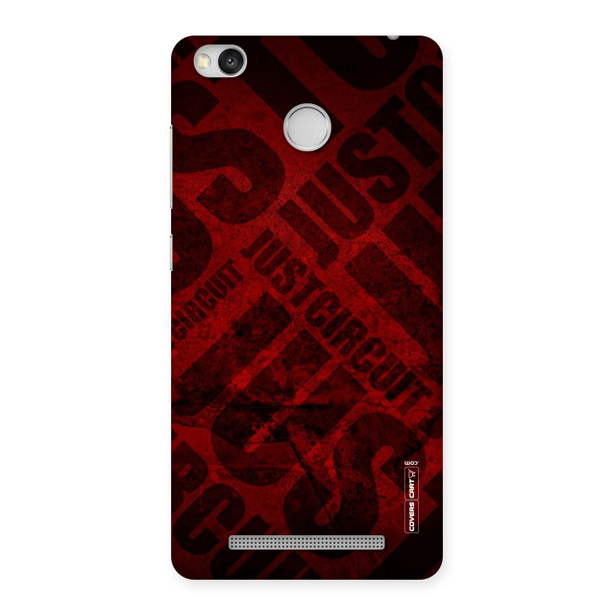 Just Circuit Back Case for Redmi 3S Prime