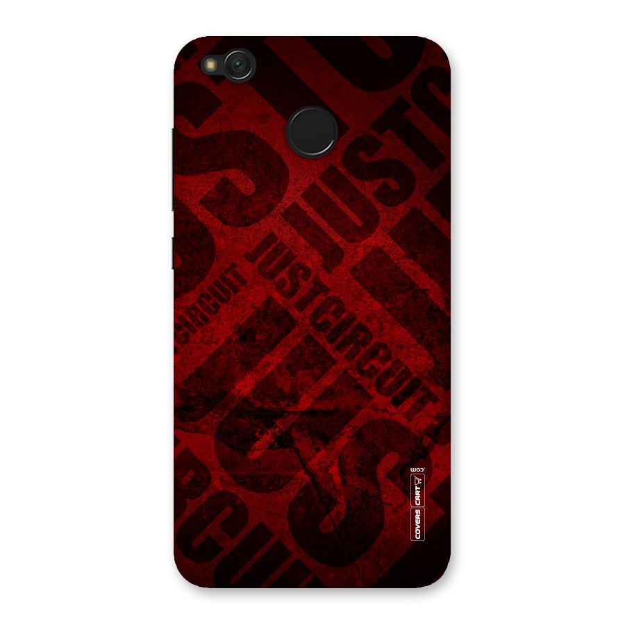 Just Circuit Back Case for Redmi 4