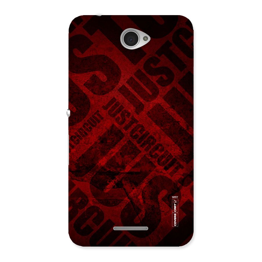 Just Circuit Back Case for Sony Xperia E4