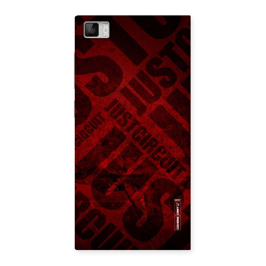 Just Circuit Back Case for Xiaomi Mi3