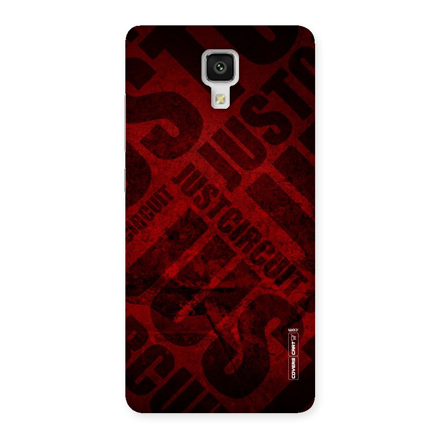 Just Circuit Back Case for Xiaomi Mi 4