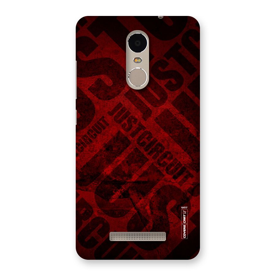 Just Circuit Back Case for Xiaomi Redmi Note 3