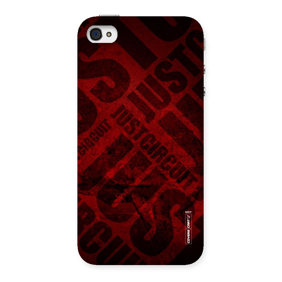 Just Circuit Back Case for iPhone 4 4s