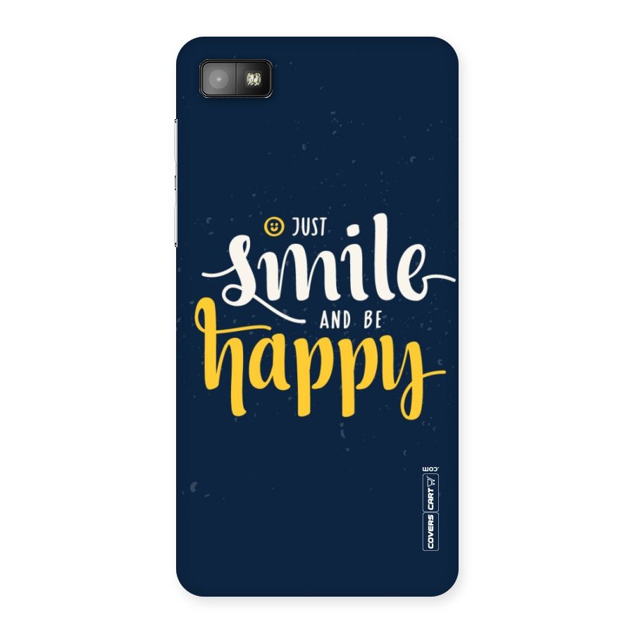 Just Smile Back Case for Blackberry Z10
