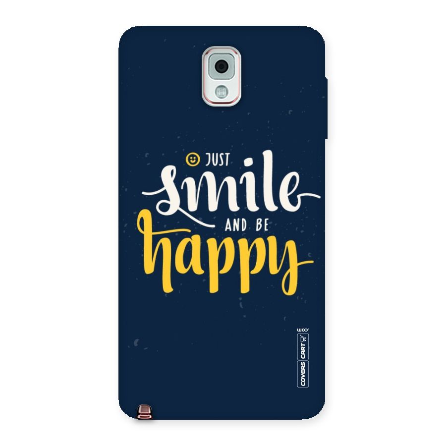 Just Smile Back Case for Galaxy Note 3