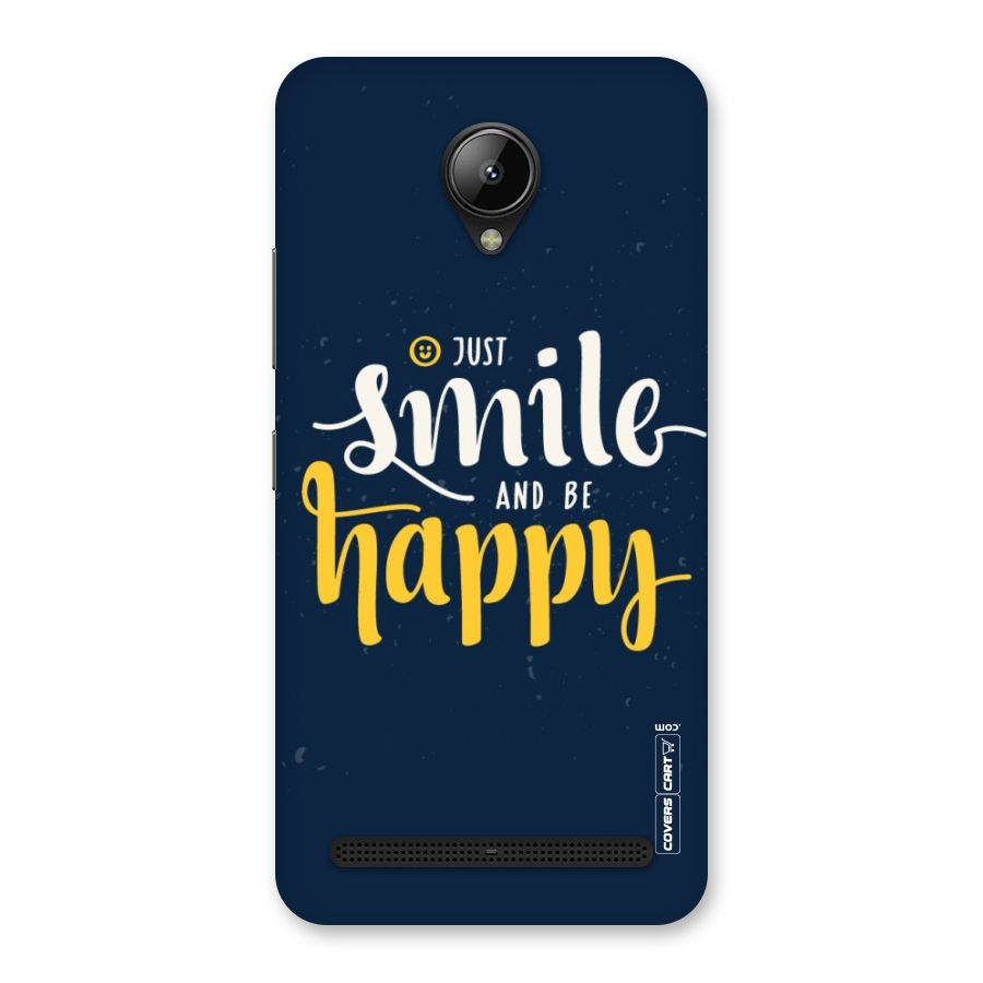 Just Smile Back Case for Lenovo C2